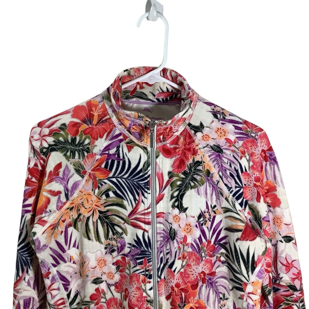 Tommy Bahama Women’s Floral Zip-Front Jacket - Picture 2 of 7